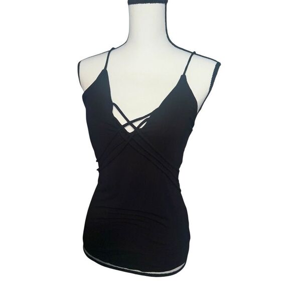 Black Strappy Tank Top - Picture 7 of 9